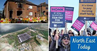 North East Today: Britishvolt sold, NHS nurses and ambulance workers strike and Cramlington house fire