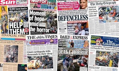 ‘Race against time’: what the papers say after the Turkey-Syria earthquake