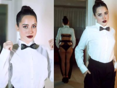 Urfi Javed surprises fans by going fully clothed in a shirt and trouser but there's a twist, netizen comments, "Pehle laga sudhar gayi"