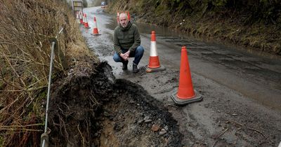 Essential Dumfries and Galloway Road "littered with massive potholes"