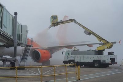 Thick fog causes disruption in London with cancellations at London City Airport and crashes on the roads