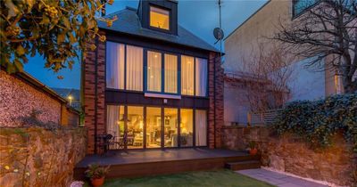 Futuristic five-bed Edinburgh townhouse with hot tub hits the market