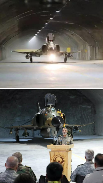 Iran reveals underground air force base