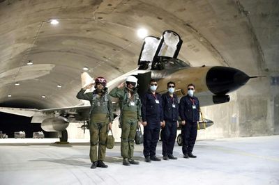 Iran unveils underground base for fighter jets