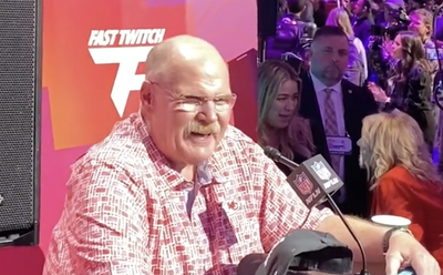 Andy Reid’s face lit up with pure joy when asked about his famous airport mac and cheese