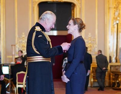 Stella McCartney accepts CBE from King Charles for services to sustainable fashion