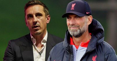 Gary Neville noticed change in Jurgen Klopp "for first time" after latest Liverpool loss