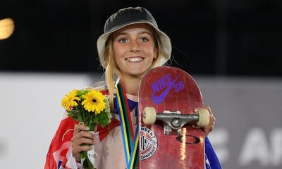 Chloe Covell: skateboard prodigy, 13, targets Paris Olympics after taking world silver medal