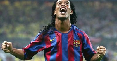 Ronaldinho's son completes Barcelona transfer as iconic Brazilian star vows to become Camp Nou ever present
