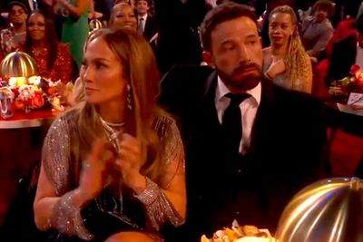 Ben Affleck’s misery at the Grammy awards has become a meme