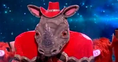 Rhino's Masked Singer identity given away by Hollywood stars as Davina McCall 'cottons on'