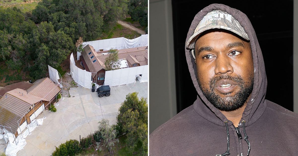 Kanye West's abandoned $2million Los Angeles mansion…