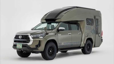 Toyota Hilux Camper Conversion Has a Pop-Up Roof And A Shower