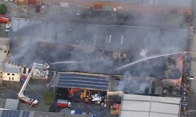 Huge fire rips through plastics factory in south-east Melbourne