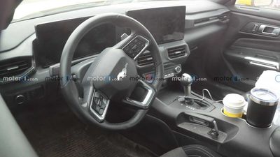 See 2024 Ford Mustang's Base Model Interior With Separate Display Screens