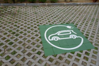 Electric car chargers and outdoor dining create obstacles for disabled people