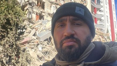 Desperate son Gürkan searches for mother in rubble of Turkish earthquake