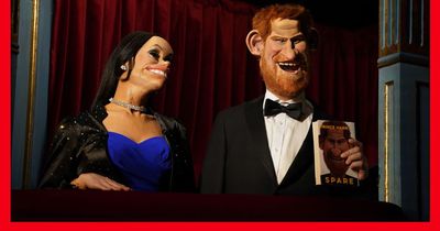 Harry and Meghan make their stage debuts as gruesome puppets for Spitting Image