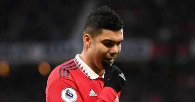 Man Utd's worrying record without Casemiro as Brazilian begins three-match red-card ban