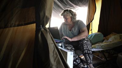 The rental crisis forced Kelly to move into a tent. She's angry it is becoming 'common practice'