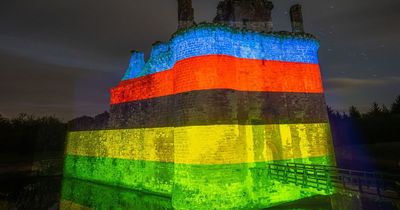 Dumfries and Galloway landmark illuminated in rainbow colours ahead of UCI World Championships