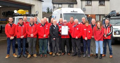 Moffat Mountain Rescue Team volunteer honoured for more than 30 years of service