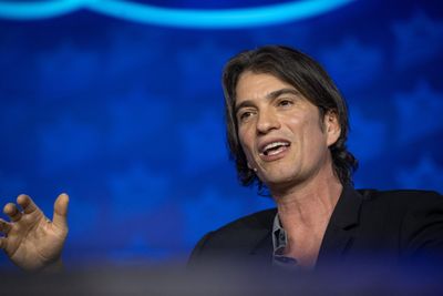 Adam Neumann uses plungers to explain idea behind Flow, his new real estate startup