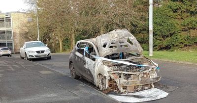 Motor left melted after being engulfed in fireball during blaze on Scots street
