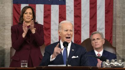 Biden goes off script to challenge Republicans