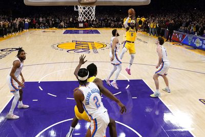 Thomas Bryant calling for the ball in iconic LeBron James photo of record-breaking bucket had NBA fans making jokes