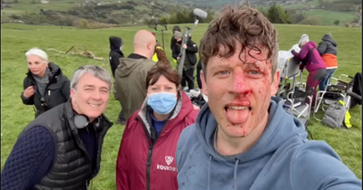 Happy Valley's James Norton shares behind the scenes video from car murder scene and fans are stunned
