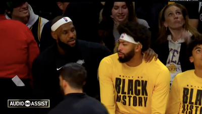 Anthony Davis didn’t even stand and celebrate when LeBron James broke the NBA scoring record