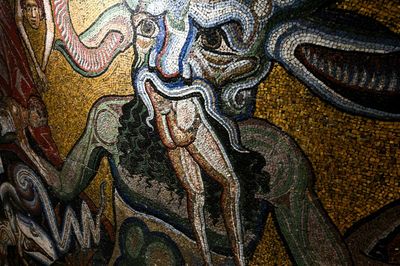 Florence mosaics renovation reveals devilish details
