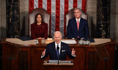 Biden says US ‘building an economy where no one is left behind’ amid 2024 speculation – as it happened