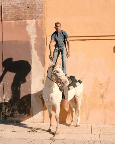 Kareem the Philadelphia horseman stands on his steed: Cian Oba-Smith’s best photograph