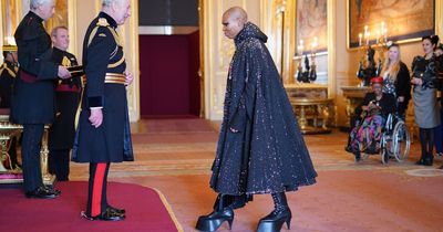 'Interesting footwear' - singer Skin sparks reaction collecting OBE but she's not only target