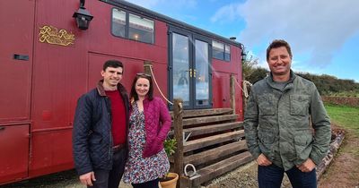 George Clarke stunned by Welsh couple's conversion of a rotting lorry into cosy holiday home