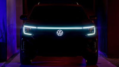 VW Atlas Teasers Show LED-Enhanced Face, Colorful Cross Sport Interior