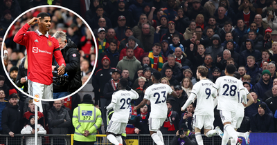 Wilfried Gnonto's gesture to Marcus Rashford immediately after scoring against Manchester United