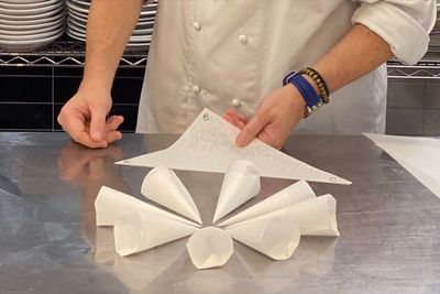 The secret for parchment piping bags