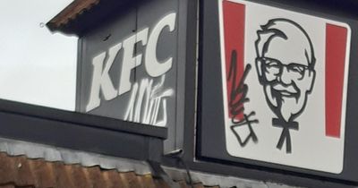 KFC Colonel Sanders tagged in Mansfield graffiti spree