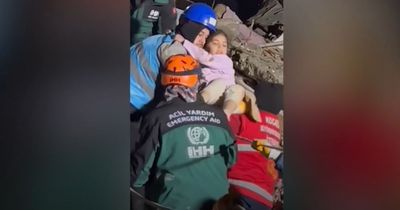 Astonishing moment girl, 9, is pulled from Turkey earthquake rubble after 60 hours