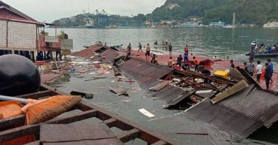 Indonesia earthquake: Four killed as floating restaurant collapses after quake