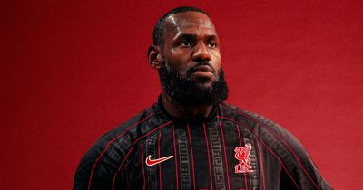 LeBron James poses with new Liverpool kit as club unveil 'unique' collection