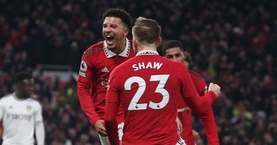 Luke Shaw sends confidence-boosting message to Jadon Sancho after Manchester United goal vs Leeds