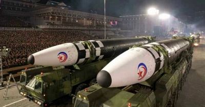 North Korea shows off huge number of nuclear weapons in terrifying military parade
