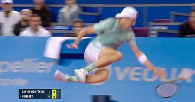 Tennis star Ugo Humbert retires from match in tears after nasty-looking fall