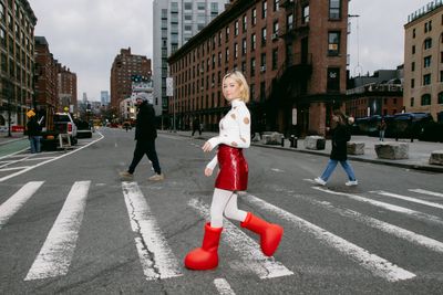They're ugly, impractical and expensive, but the Internet can't get enough of these big red boots