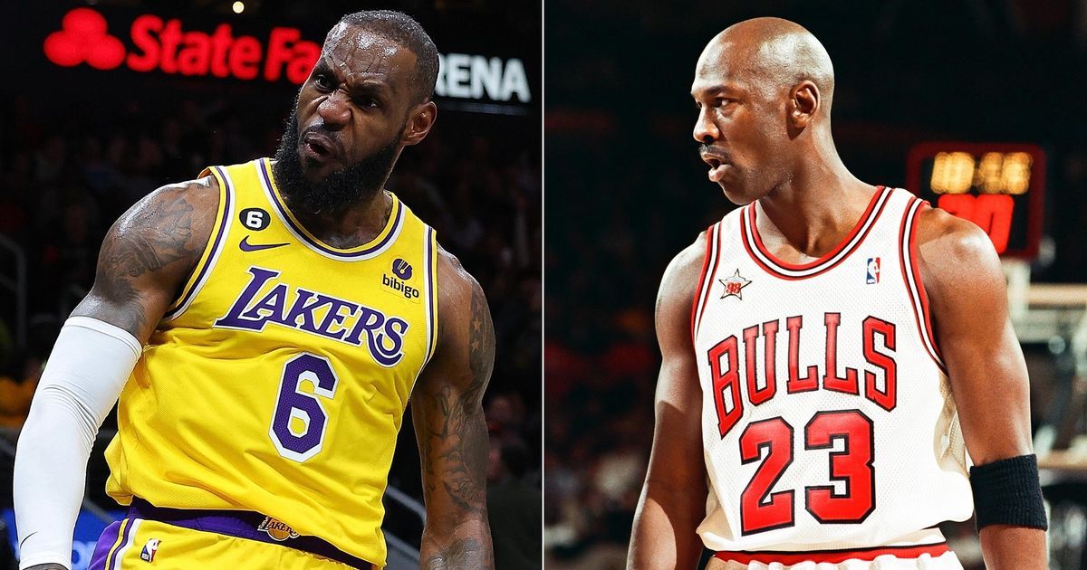 LeBron James' NBA career compared to Michael Jordan as…