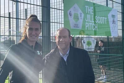 Jill Scott backs England to win World Cup as she opens pitch named in her honour